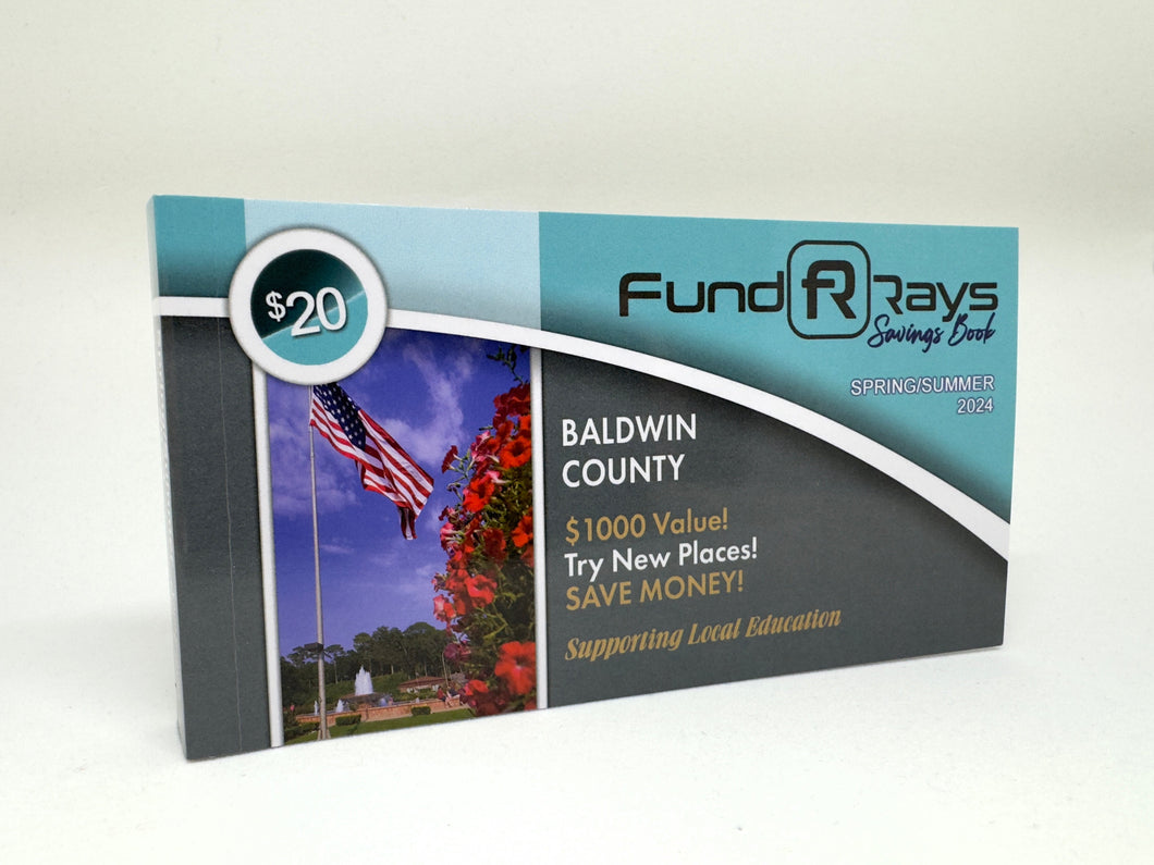 Old Shell Magnet - BALDWIN County FundRays Savings Book - Spring/Summer 2024