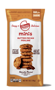 Elsanor School - Classic Minis Pre-Baked Cookies - Butter Pecan Praline